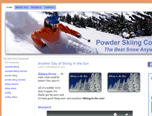 Tablet Screenshot of powderskiingcolorado.com